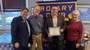 District Governor Kenny Janes, Al Dorin, Tim McDonnell immediate Past President of our club and Vicky Rappold current President shown with the Citation.